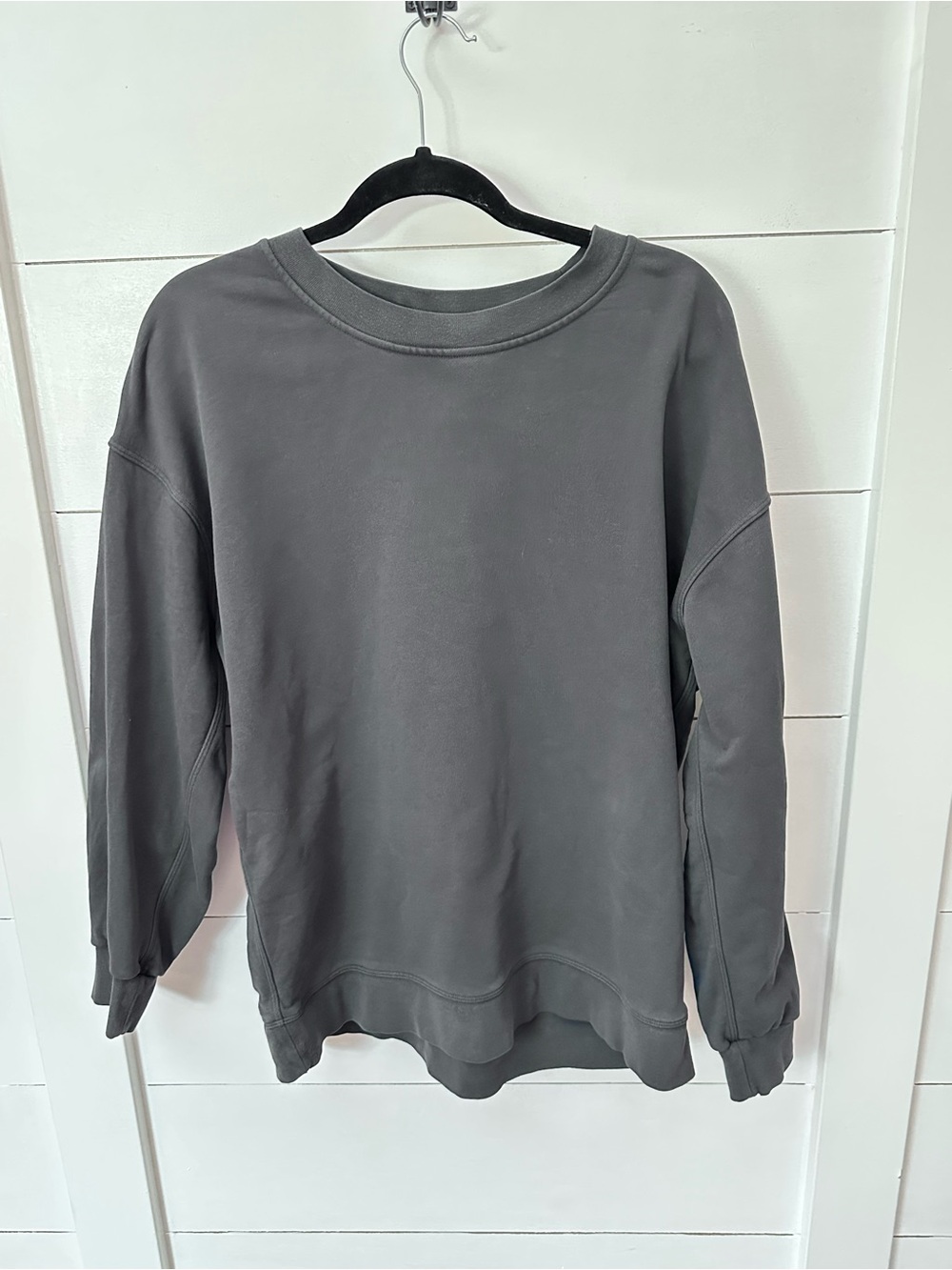 Lululemon 6 Grey Lululemon crewneck logo minimalist activewear sweatshirt